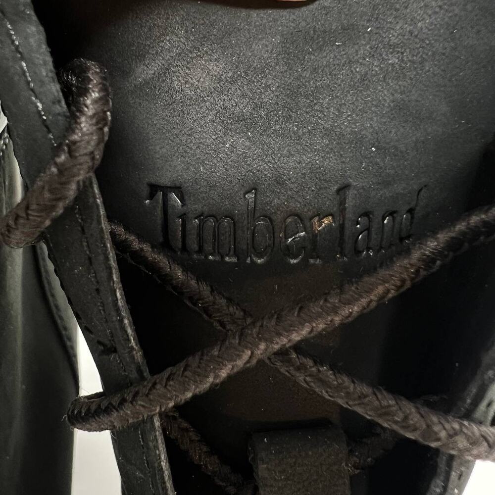 NWOT Timberland Women's Tillston High Heel Boots Size 7 Black Leather - Picture 10 of 13